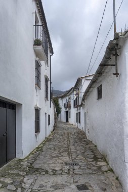 Cadiz il Grazalema şehir tipik Endülüs sokaklarında