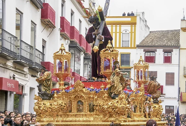 Kardeşlik, İsa'nın Çingeneler, Semana Santa Seville — Stok fotoğraf