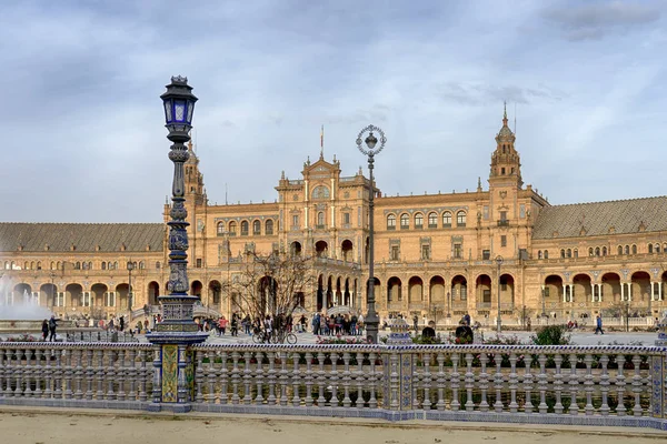 Hermosa plaza de España en Sevilla, España —  Fotos de Stock