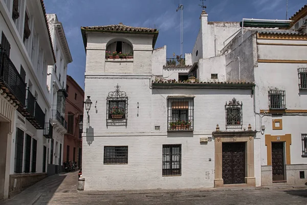 Seville Bugün Yahudi Mahallesi Eski Sokaklarında Geziniyor Denilen Barrio Del — Stok fotoğraf