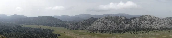 Vista Panoramica Los Llanos Libar Nel Parco Naturale Grazalema Andalusia — Foto Stock