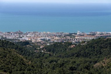 Marbella şehir üzerinde Costa del Sol Andalusia, İspanya kıyılarının sayısı
