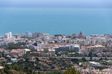 Marbella şehir üzerinde Costa del Sol Andalusia, İspanya kıyılarının sayısı