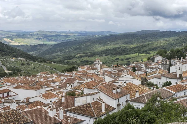 Fehér Falvak Cádiz Tartományban Grazalema Andalúzia — Stock Fotó