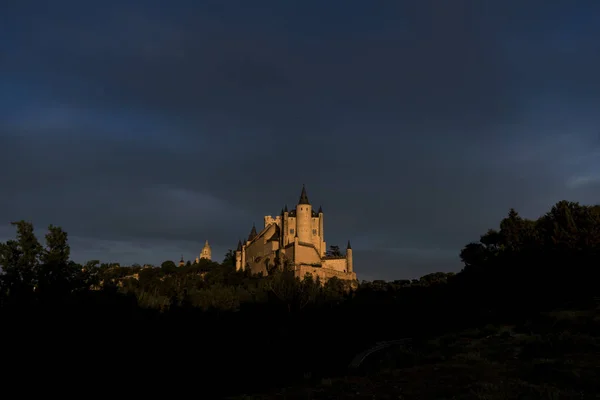 Pohled Jeden Hlavních Památek Města Segovia Alcazar — Stock fotografie
