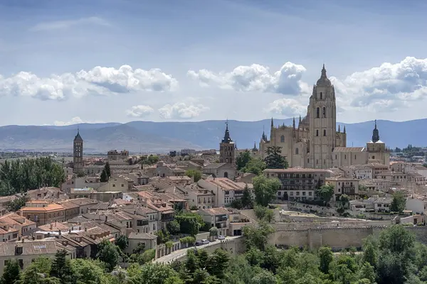 Średniowiecznych Miast Hiszpanii Segovia Wspólnoty Castilla Len — Zdjęcie stockowe