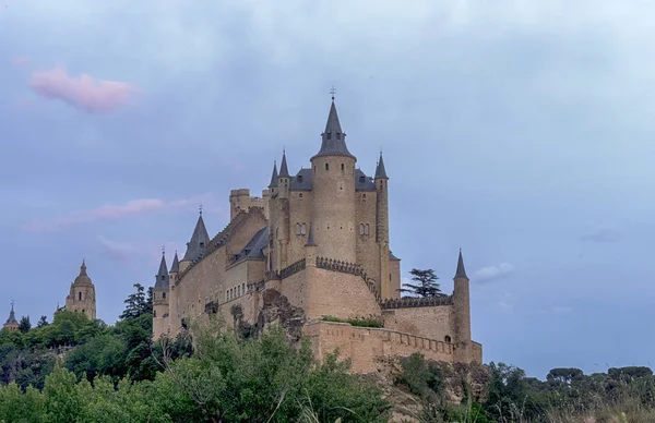 Zabytki miasta Segovia, Alkazar, Hiszpania — Zdjęcie stockowe