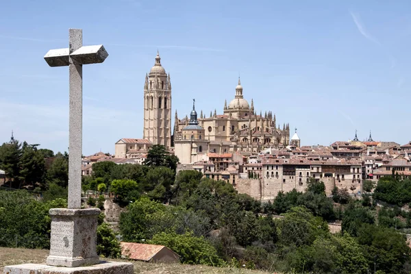 Średniowiecznych Miast Hiszpanii Segovia Wspólnoty Castilla Len — Zdjęcie stockowe