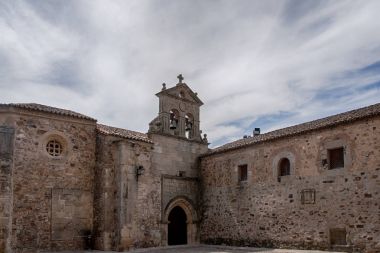 Güzel ortaçağ şehir, Caceres Extremadura içinde
