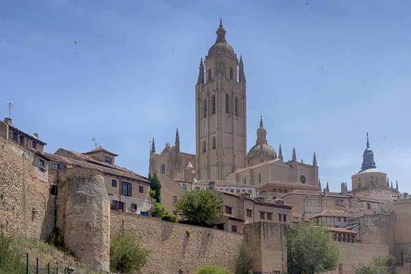 Santa Maria Kathedraal Segovia Spanje — Stockfoto