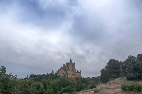 Műemlékek, a város Segovia, a Real Alcazar, Spanyolország — Stock Fotó