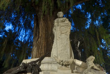 Anıt şair Gustavo Adolfo Becquer adanmış Sevilla şehir doğdu