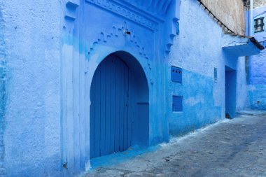 Güzel şehir Chefchaouen Kuzey Fas köşeleri