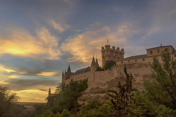 Zabytki miasta Segovia, Alkazar, Hiszpania — Zdjęcie stockowe