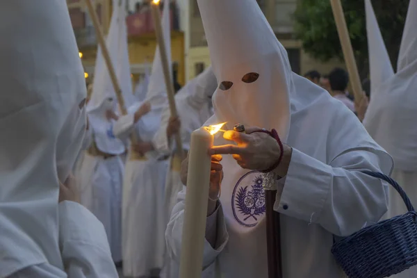 Holy Week Seville Penitents — Stock Photo, Image