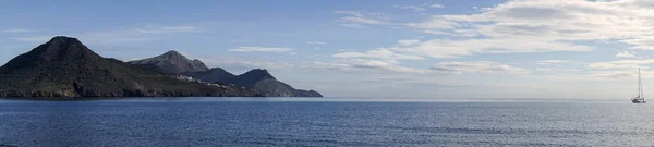 Vista Panorámica Playa Genovesa Cabo Gata Almería — Foto de Stock