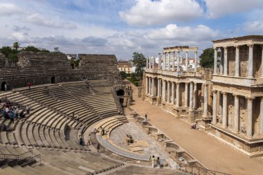 Merida, Extremadura 'daki güzel Roma tiyatrosu