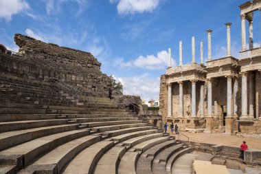 Merida, Extremadura 'daki güzel Roma tiyatrosu