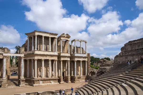 Beau Théâtre Romain Dans Ville Mérida Estrémadure — Photo