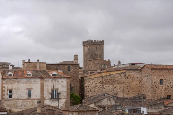 Schöne Mittelalterliche Stadt Caceres Extremadura — Stockfoto