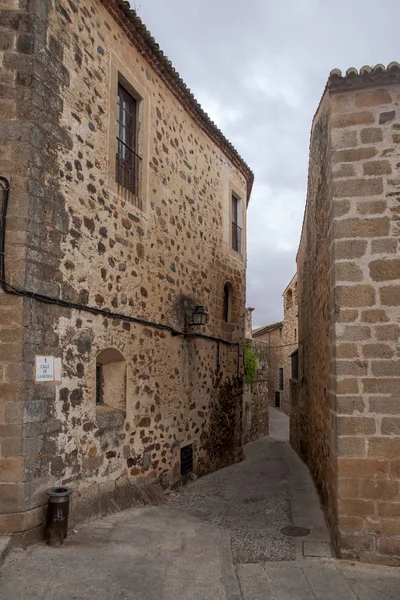 Güzel Ortaçağ Şehir Caceres Extremadura Içinde — Stok fotoğraf