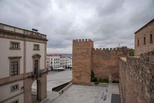 Prachtige Middeleeuwse Stad Van Caceres Extremadura — Stockfoto