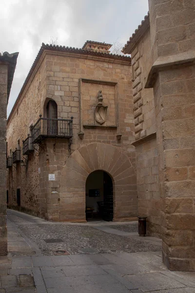 Güzel Ortaçağ Şehir Caceres Extremadura Içinde — Stok fotoğraf