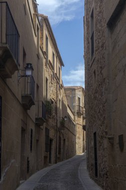 İspanya 'nın tarihi ve eski Caceres kasabası