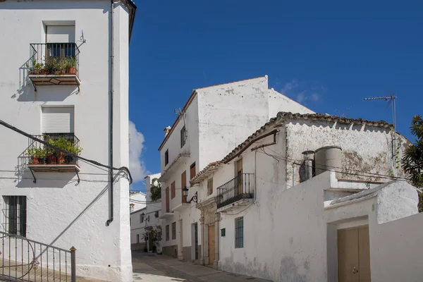 Hermosa Calle Del Municipio Rural Algatocn Provincia Málaga Andalucía — Foto de Stock
