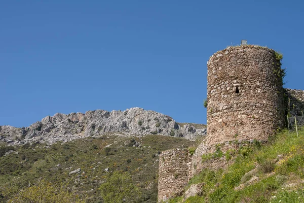マラガ ベナディッドの古い城の壁 — ストック写真
