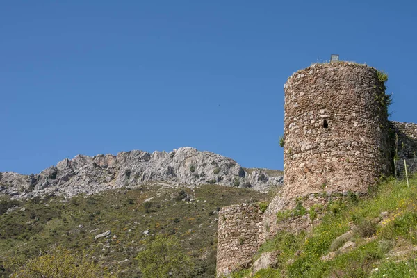 Stěna Starého Hradu Benadalid Malaga — Stock fotografie