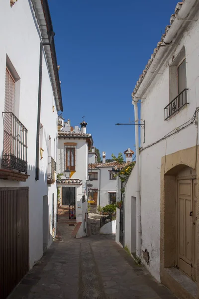 Strada Nel Comune Rurale Benalauria Provincia Malaga — Foto Stock