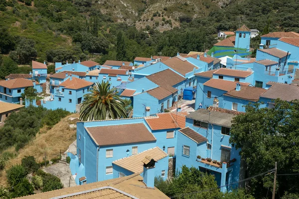 Malaga Vilayetindeki Kasabalar Mavi Insanları Juziye Tıkıyorlar — Stok fotoğraf
