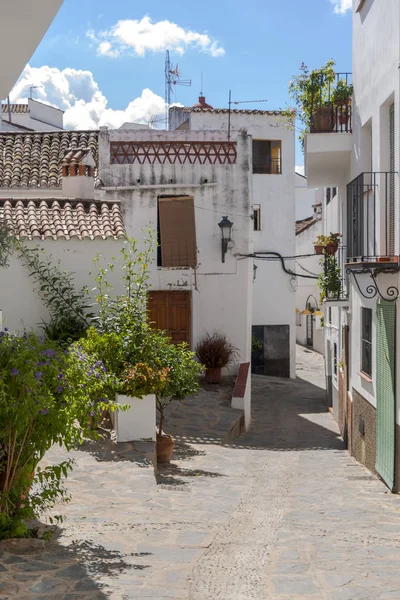 Calle Municipio Andaluz Genalguacil Provincia Málaga — Foto de Stock