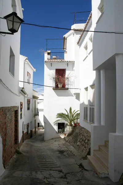 Ulica Gminie Competa Prowincji Malaga — Zdjęcie stockowe