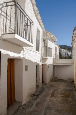 Capileira, Alpujarra de Granada kırsalında bir sokak.