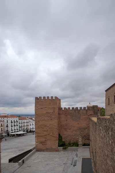 Viaje Hermosa Ciudad Medieval Cáceres España — Foto de Stock