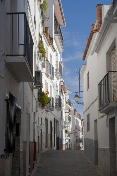 Endülüs Malaga Iline Bağlı Tolox Belediyesinin Beyaz Caddesi — Stok fotoğraf