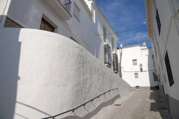 Calle Blanca Del Municipio Tolox Provincia Málaga Andalucía — Foto de Stock