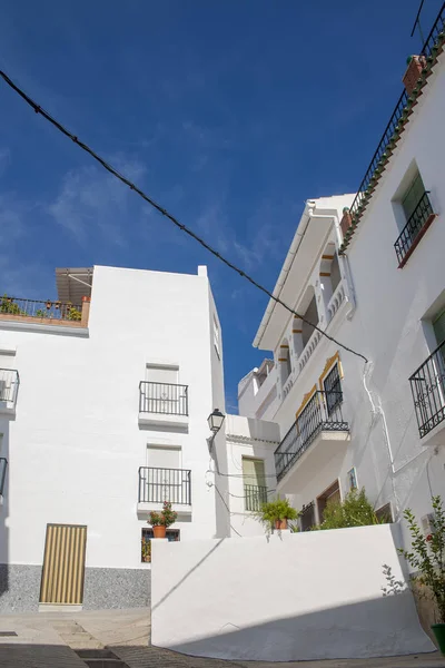Calle Blanca Del Municipio Tolox Provincia Málaga Andalucía — Foto de Stock
