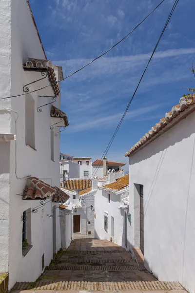 Strada Nel Comune Comares Provincia Malaga Andalusia — Foto Stock