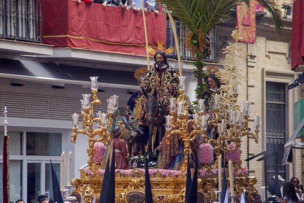 Irmandade Borriquita Semana Santa Sevilha — Fotografia de Stock