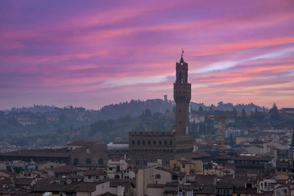 Vista Del Palazzo Vecchio Ciudad Florencia Italia — Foto de Stock