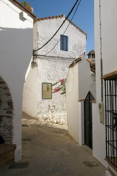 Rua Município Andaluz Alpandeire Província Málaga — Fotografia de Stock