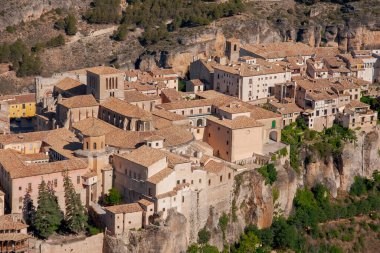 İspanya 'nın güzel ortaçağ şehirleri Cuenca