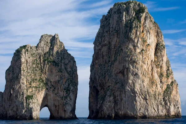 Monumento Natural Los Farallones Capri Italia — Foto de Stock