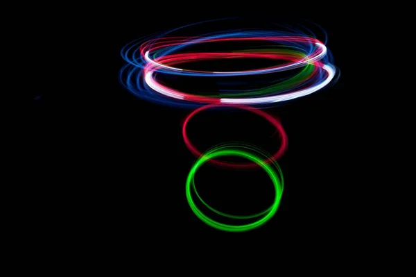 Colored lights that move — Stock Photo, Image