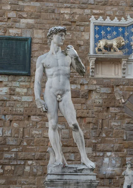 Estatuas Colocadas Piazza Della Signoria Florencia —  Fotos de Stock