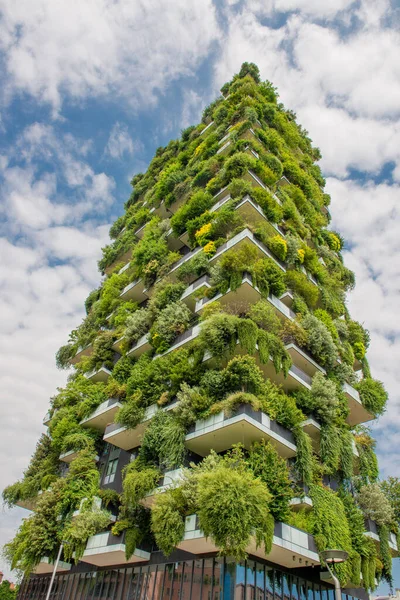 Milan Italie Juin 2019 Maisons Avec Jardin Sur Terrasse — Photo