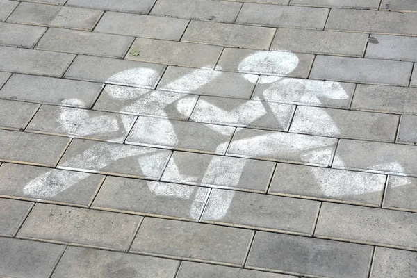 Bir şehir sokak yol işaretleri 